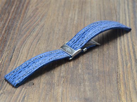 breitling haifischband blau original|Haifischleder 20mm .